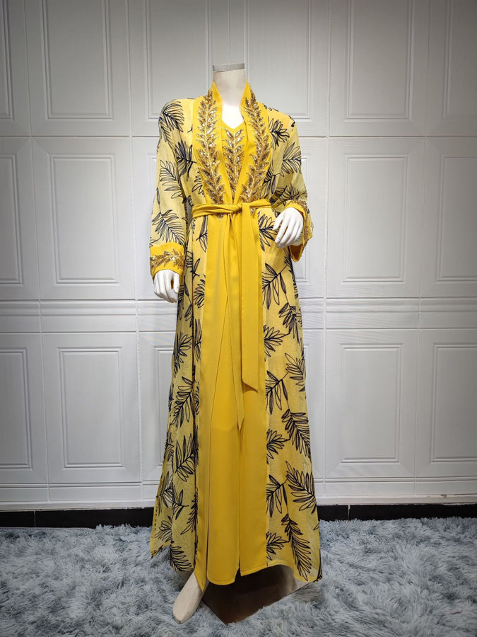 2024 Latest Netflix Style Popular Fashion Temperament Women's Clothing Kaftan