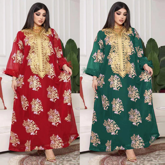 أحدث طراز لعام 2024 من Netflix ملابس نسائية شهيرة ومزاج قفطان