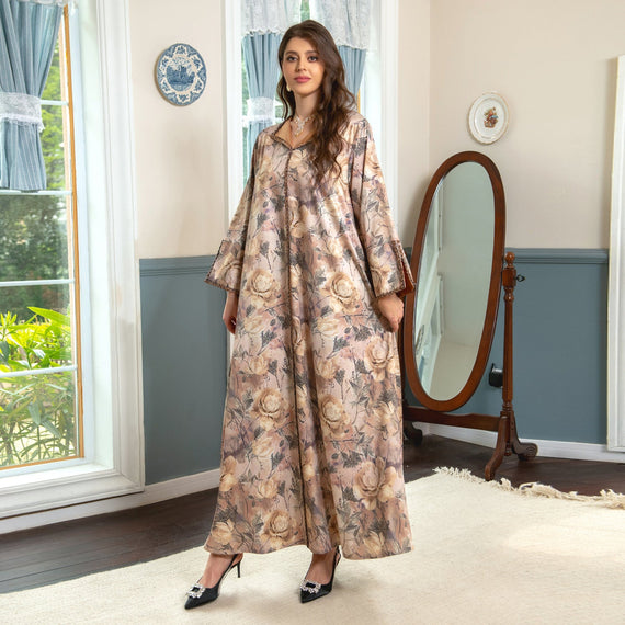 أحدث طراز لعام 2024 من Netflix ملابس نسائية شهيرة ومزاج قفطان