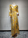 2024 Latest Netflix Style Popular Fashion Temperament Women's Clothing Kaftan