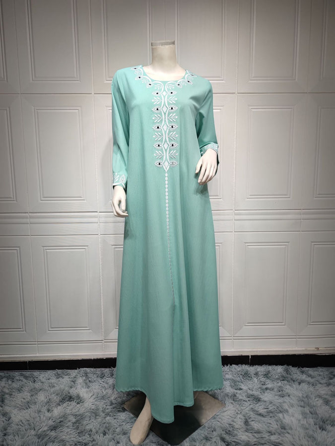 2024 Latest Netflix Style Popular Fashion Temperament Women's Clothing Kaftan