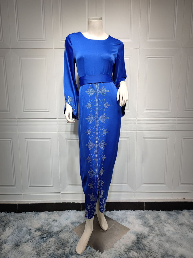 KT-12-29-1007 أحدث طراز من Netflix ملابس نسائية ذات مزاج شعبي قفطان