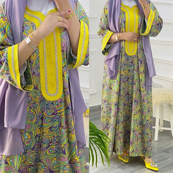 2024 Latest Netflix Style Popular Fashion Temperament Women's Clothing Kaftan