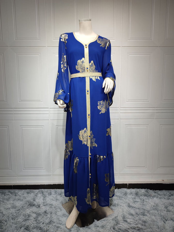 2024 Latest Netflix Style Popular Fashion Temperament Women's Clothing Kaftan