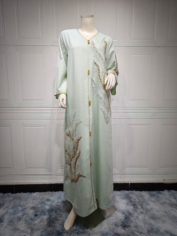 2024 Latest Netflix Style Popular Fashion Temperament Women's Clothing Kaftan