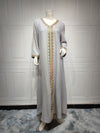 2024 Latest Netflix Style Popular Fashion Temperament Women's Clothing Kaftan