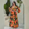 2024 Latest Netflix Style Popular Fashion Temperament Women's Clothing Kaftan