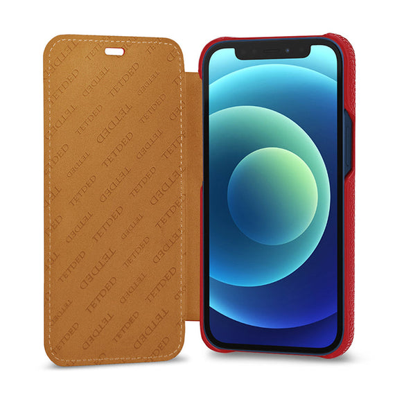 H1118 iPhone 12/13 Series Case Geneine Leather Phone Case