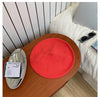 Spring thin candy-colored wild cotton yarn soft waxy knitted beret women's summer net red bi into the breathable painter hat Korean version beret women's all-match painter hat net red soft waxy beret