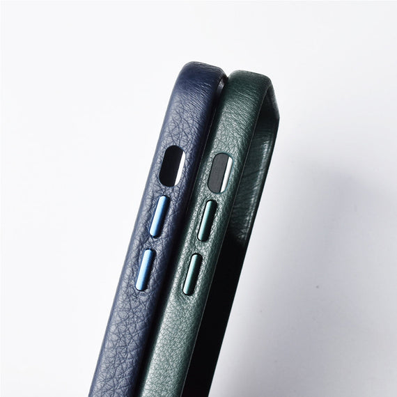 H1143 iPhone 12/13 Pro Max Genuine Leather Mobile Phone Case