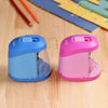 Automatic Electric Pencil Sharpener Battery or USB Powered with 3 Graphite Point Tip Modes for Home School Classroom Student Artist Crafts Kids Blue