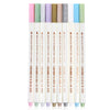 10pcs/set Metallic Color Marker Pen Marking Highlighting with Fine Tip for Photo Album DIY School Office Supplies