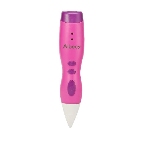 AIBECY LP02 منخفضة درجة الحرارة ثلاثية الأبعاد قلم الطباعة مع بطارية إعادة شحن للأطفال