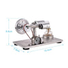 AIBECY AIBECY AIR AIR Stirling Motor Motor Generator Electricity Power مع هدية عيد ميلاد تعليمية فيزياء LED
