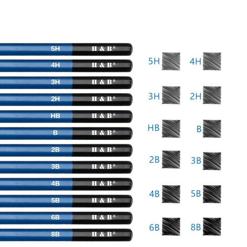 H&B 23Pcs Art Supplies Sketch Tool Set