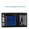 H&B 23Pcs Art Supplies Sketch Tool Set