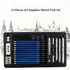 H&B 23Pcs Art Supplies Sketch Tool Set