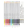 H&B 32Pcs Art Drawing Kit Watercolor Pencils Water-soluble Colored Pencil with White Charcoal Pencils/Sharpener/Eraser Painting Supplies for Kids Adults
