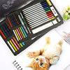 H&B 32Pcs Art Drawing Kit Watercolor Pencils Water-soluble Colored Pencil with White Charcoal Pencils/Sharpener/Eraser Painting Supplies for Kids Adults