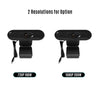 كاميرا ويب USB للكمبيوتر 720 بكسل، ميكروفون مدمج لتقليل الضوضاء مع قاعدة تثبيت للكمبيوتر المحمول وسطح المكتب وتسجيل مكالمات الفيديو والمكتب المنزلي والبث المباشر والتدريس عبر الإنترنت