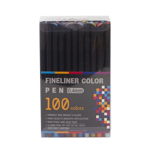 Bright Colors Fineliner Color Pen 0.4mm Fine Point Colored Pen Marker Set for Journaling Note Taking Writing Drawing Sketching Coloring Planner Office School Art Supplies