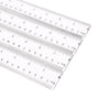 1pc 20cm/8 Inch Plastic Transparent Ruler Simple Straight Ruler Measuring Tool