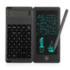 Foldable Calculator & 6 Inch LCD Writing Tablet Digital Drawing Pad 12 Digits Display with Stylus Pen Erase Button Lock Function for Children Adults Home Office School Use