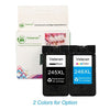 استبدال خرطوشة الحبر المعاد تصنيعها لـ Canon PG-245XL 245XL سعة كبيرة متوافقة مع طابعة Canon Pixma IP2820 IP2850 MP2420 MG2450 MG2520 MG2550 MG2920، 1 أسود