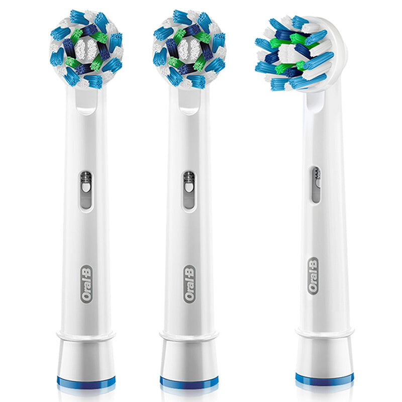 Oral-B Multi-Angle Cleaning Brush Heads - White & Blue