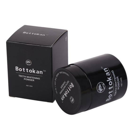 مبيض أسنان بالفحم المنشط العضوي - أسود 