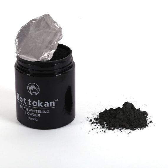 مبيض أسنان بالفحم المنشط العضوي - أسود 