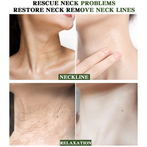 كريم الرقبة المضاد للتجاعيد بتركيبة عضوية - أبيض 