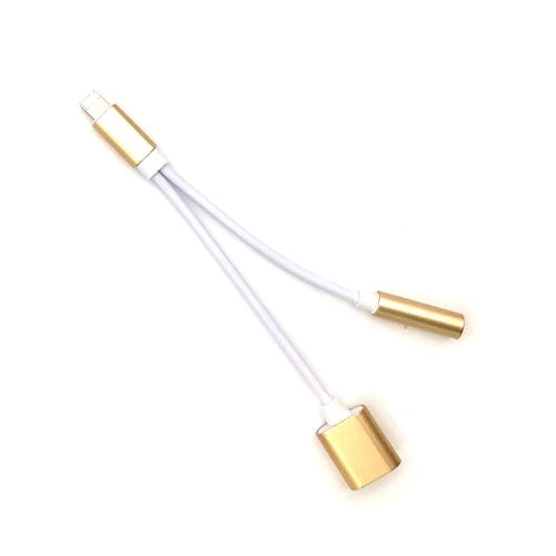 2 في 1 محول Lightning لكابلات صوت Lightning Dual Lightning وشحن الكابلات