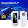 PULUZ 45m/147ft Diving Waterproof Case Mobile Phone Shell Smartphone Protective Cover Underwater Housing Case Shockproof 360° Full Protection Compatible with i-Phone
