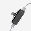 2 في 1 MINI Lightning Flitter Adapter Audio Aux Aux Aux Adapter مع منافذ مزدوجة سعة 3.5 مم منفذ شحن سماعة الرأس لجهاز iPhone x 8 7 iPod iPad iOS