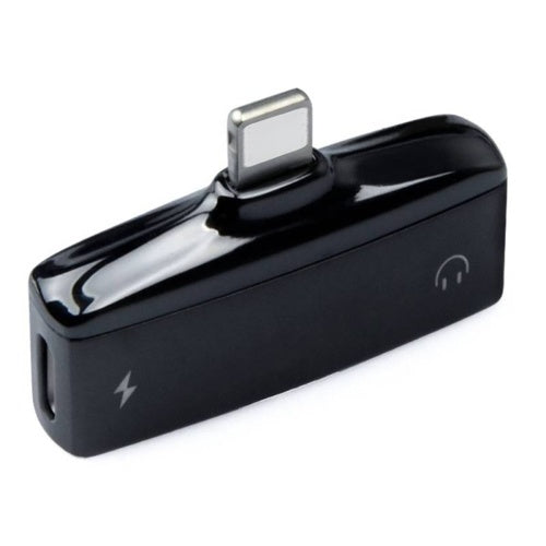 2 في 1 MINI Lightning Flitter Adapter Audio Aux Aux Aux Adapter مع منافذ مزدوجة سعة 3.5 مم منفذ شحن سماعة الرأس لجهاز iPhone x 8 7 iPod iPad iOS