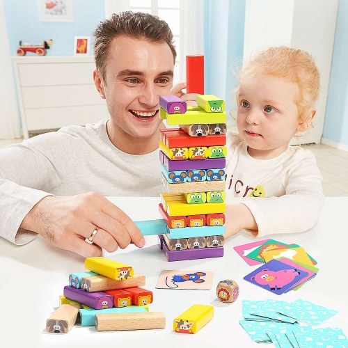 Xiaomi Youpin Topbright Solid Wooden Animal Cascading Building Block Toy Set