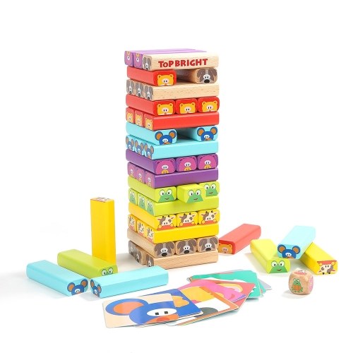 Xiaomi Youpin Topbright Solid Wooden Animal Cascading Building Block Toy Set