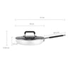 Xiaomi youpin Cooking Frying Pan Clayt Noncctick Fry Pan Indruction متوافق مع أدوات الطهي متعددة الأغراض استخدام وعاء مطبخ مقلاة غاز للمنزل للمطبخ أو المطعم