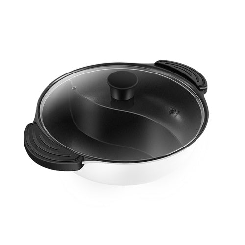 Xiaomi Youpin Hot Pot Nonstick Induction Cooker Gas Stove Compatible Pot Home Kitchen Cookware Soup Cooking Pot Twin Divided 4L