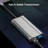 T1001 10 in 1 USB Hub Type-C to USB3.0*3 +  Multimedia Interface + PD + 3.5mm Audio + Card Slot*2 + VGA + LAN Port Multifunction Splitter Converter for PC Laptop Computer Mobile Phone