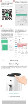 Xiaomi Youpin Silencare مقلاة الهواء الكهربائية مقلاة الهواء الساخن فرن طباخ بدون زيت مع شاشة LCD رقمية وعاء قلي غير لاصق مع التحكم في درجة الحرارة سلة قلي غير لاصقة 2.5 لتر 220 فولت