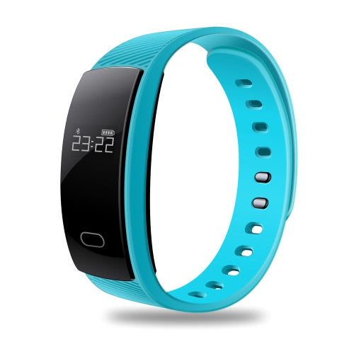 QS 80 Heart Rate Smart Band BT Sport Watch Wristband Bracelet 0.42inch HD OLED Display Call Notification Pedometer Alarm Sleep Monitor Blood Pressure Test for iPhone 6 6S 6 Plus 6S Plus 7 Plus Samsung S6 S7 edge S8 Android iOS Smartphone