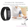 QS 80 Heart Rate Smart Band BT Sport Watch Wristband Bracelet 0.42inch HD OLED Display Call Notification Pedometer Alarm Sleep Monitor Blood Pressure Test for iPhone 6 6S 6 Plus 6S Plus 7 Plus Samsung S6 S7 edge S8 Android iOS Smartphone