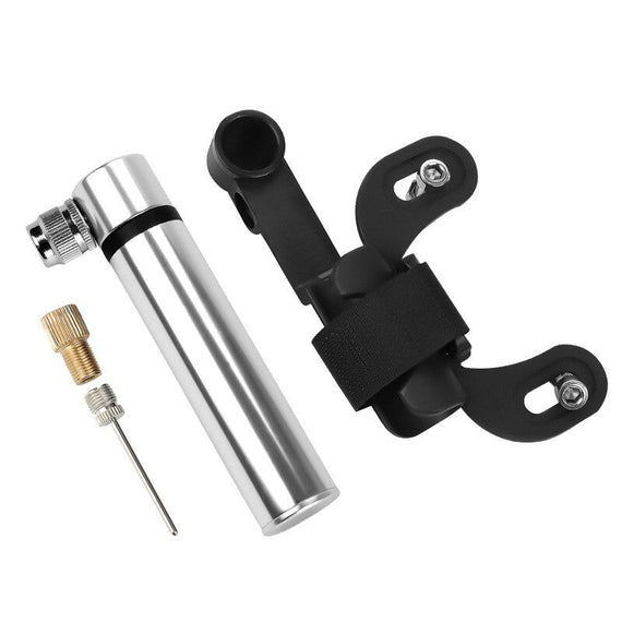 مضخة دراجة صغيرة فاخرة خفيفة الوزن - فضي