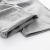 Printed  Summer Linen Pants - Gray