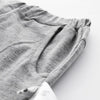 Printed  Summer Linen Pants - Gray