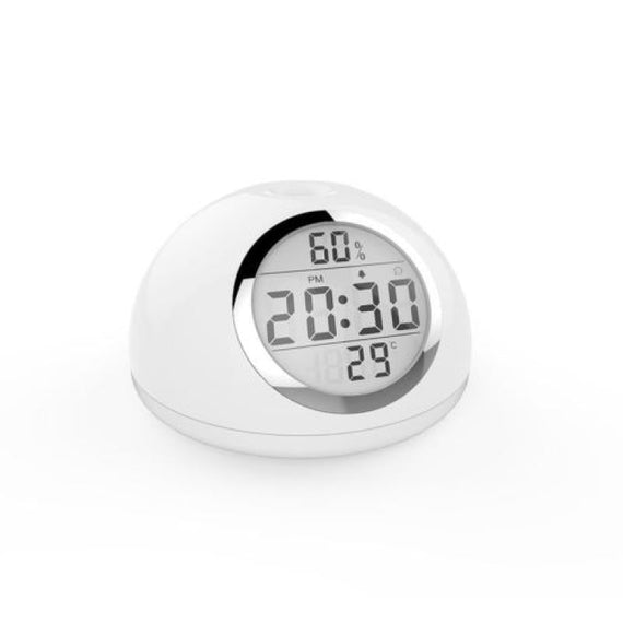 RGB CA Sunrise Premium LCD Clock - White