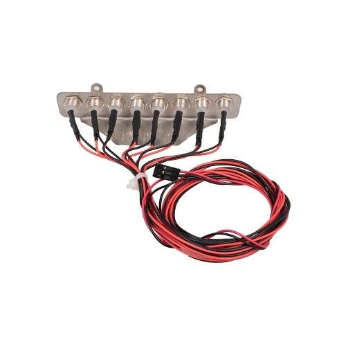 ضوء LED مع غلاف معدني مجموعة ضوء أحمر وأبيض