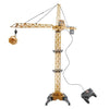 4CH التحكم عن بُعد في Tower Mega Tower Crane 128 سم 680 درجة التناوب لعبة الرافعة